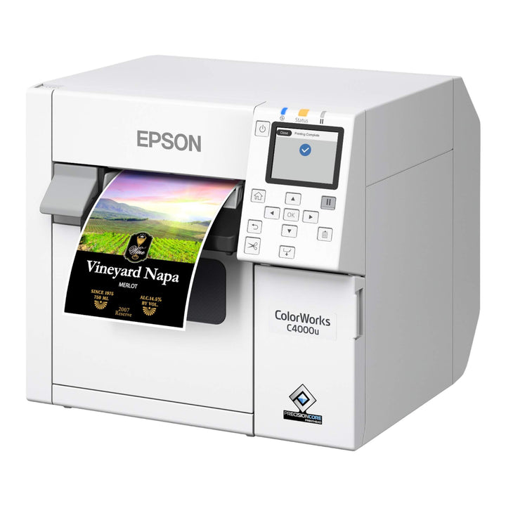 ColorWorks CW-C4000 Desktop Product Label Printer - Left Angle