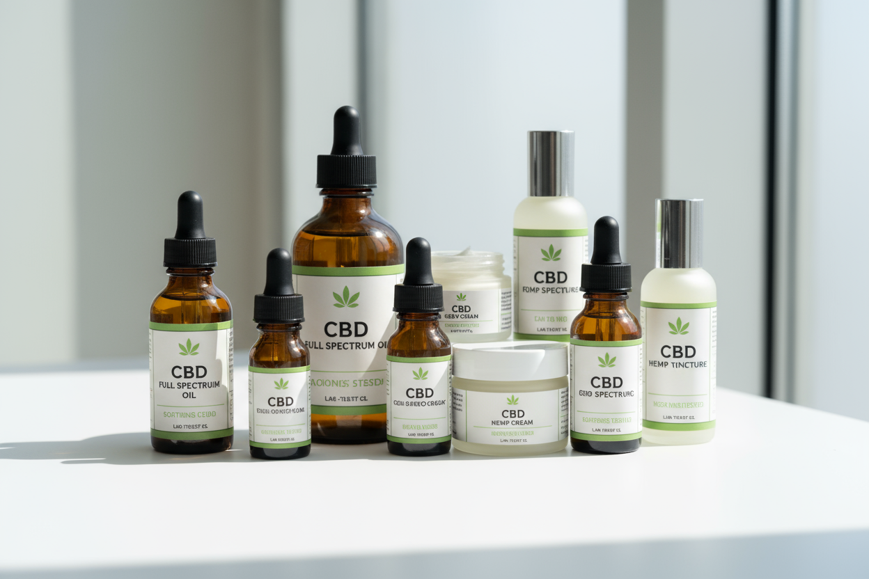 cbd products with labels