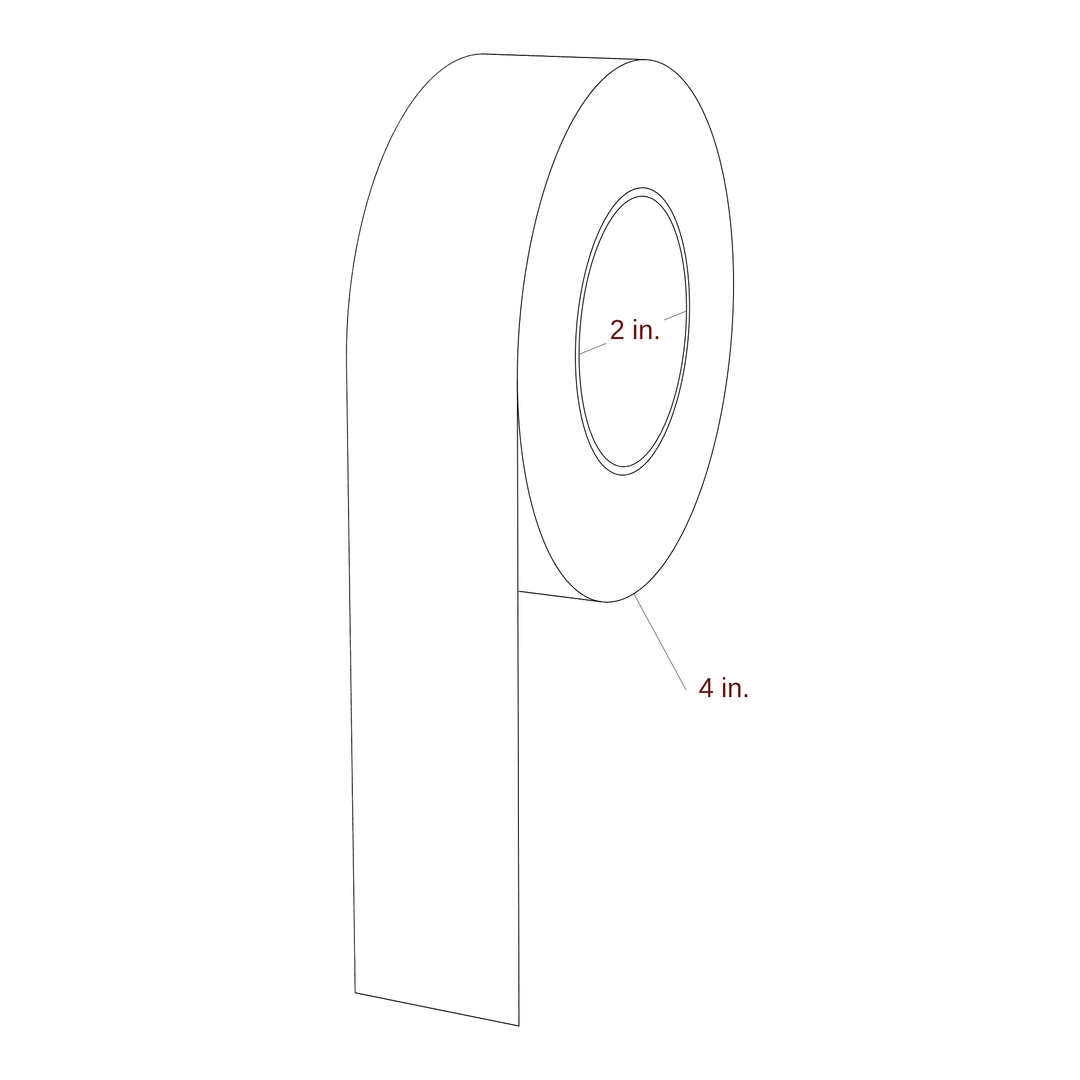 1.313" Width Continuous Roll for Epson ColorWorks & Primera Printers; 1.313" Width Continuous Label Diagram
