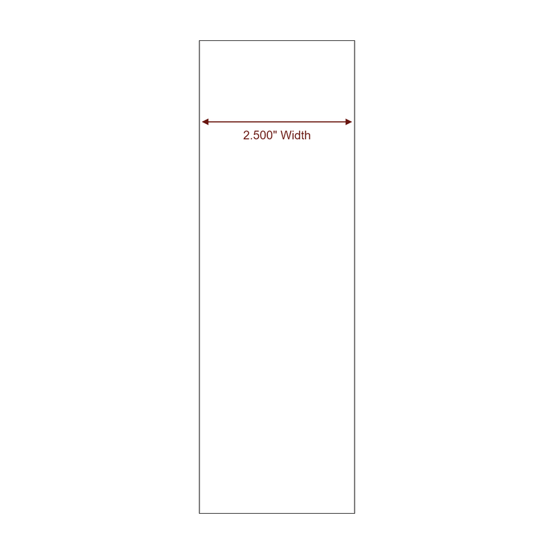 2.5" Continuous Inkjet Label Rolls | Fits Epson ColorWorks & Primera - Label Diagram
