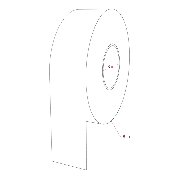 2.5" Width Continuous Inkjet Label Rolls | Fits Epson ColorWorks & Primera