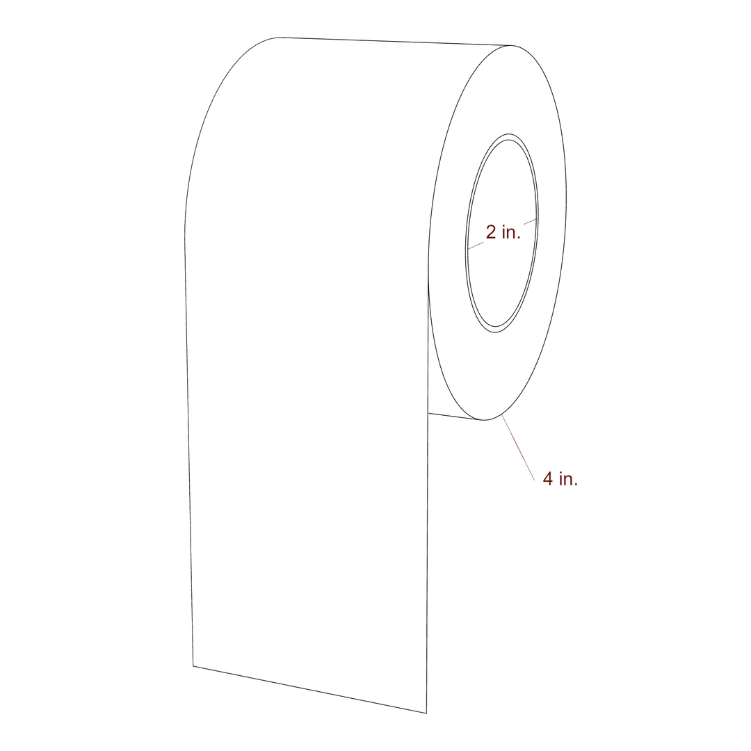 2.75" Width Continuous Roll for Epson ColorWorks & Primera Printers; 2.75" Width Continuous Label Diagram