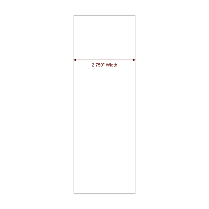 2.75" Width Continuous Roll for Epson ColorWorks & Primera Printers; 2.75" Width Continuous Label Diagram