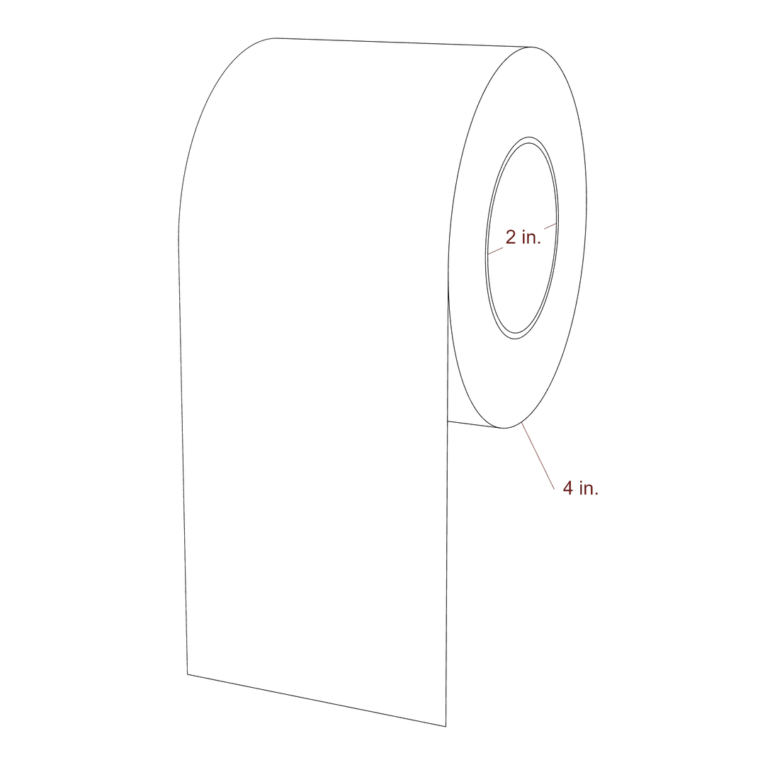 3" Width Continuous Roll for Epson ColorWorks & Primera Printers; 3" Width Continuous Label Diagram