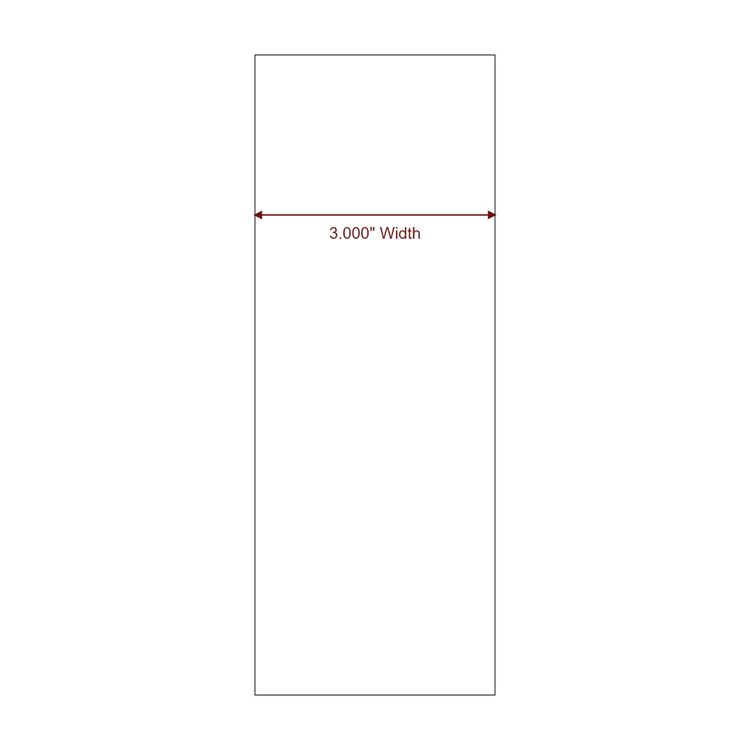 3" Width Continuous Roll for Epson ColorWorks & Primera Printers; 3" Width Continuous Label Diagram
