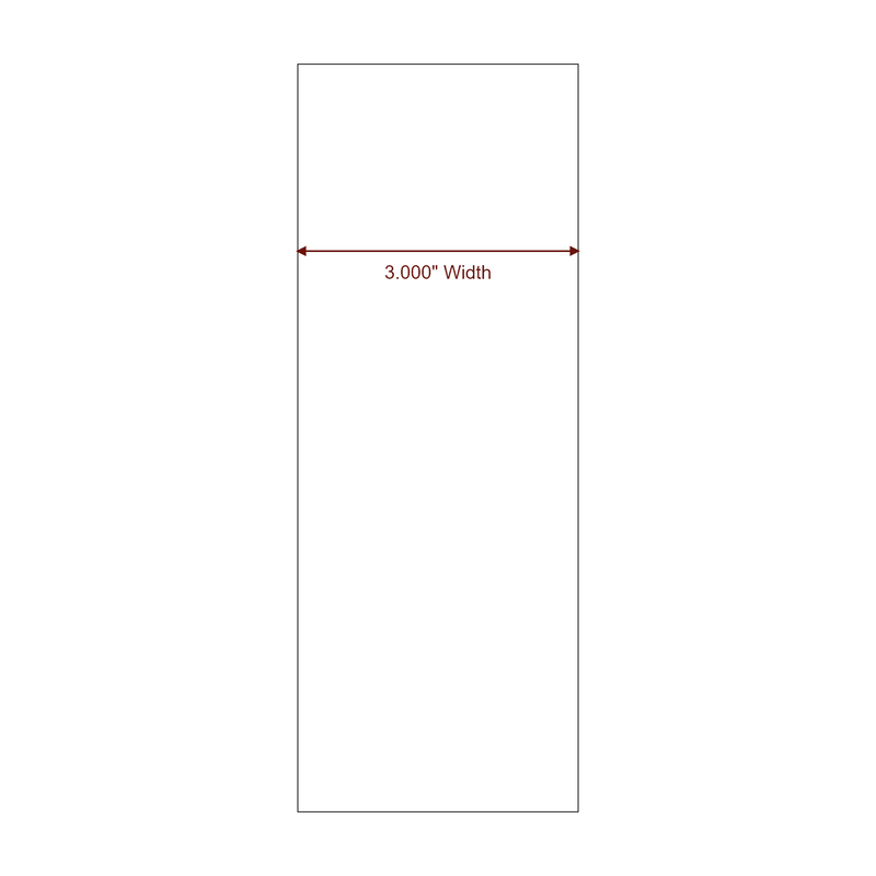 3" Width Continuous Inkjet Label Rolls | Fits Epson ColorWorks & Primera - Label Diagram