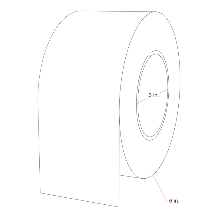 3" Width Continuous Inkjet Label Rolls | Fits Epson ColorWorks & Primera
