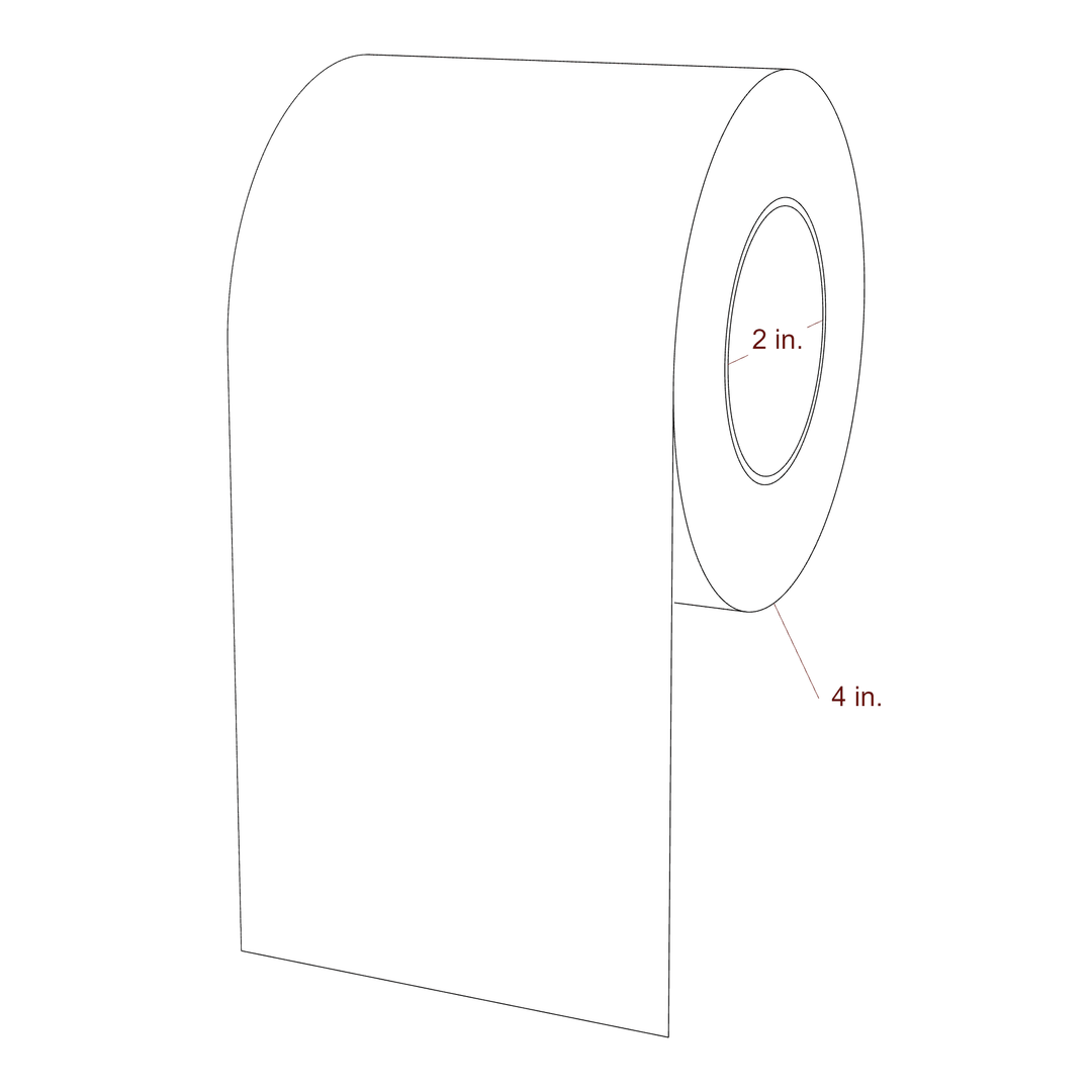 3.5" Width Continuous Roll for Epson ColorWorks & Primera Printers; 3.5" Width Continuous Label Diagram