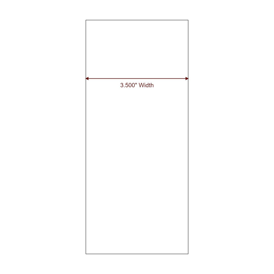 3.5" Width Continuous Roll for Epson ColorWorks & Primera Printers; 3.5" Width Continuous Label Diagram