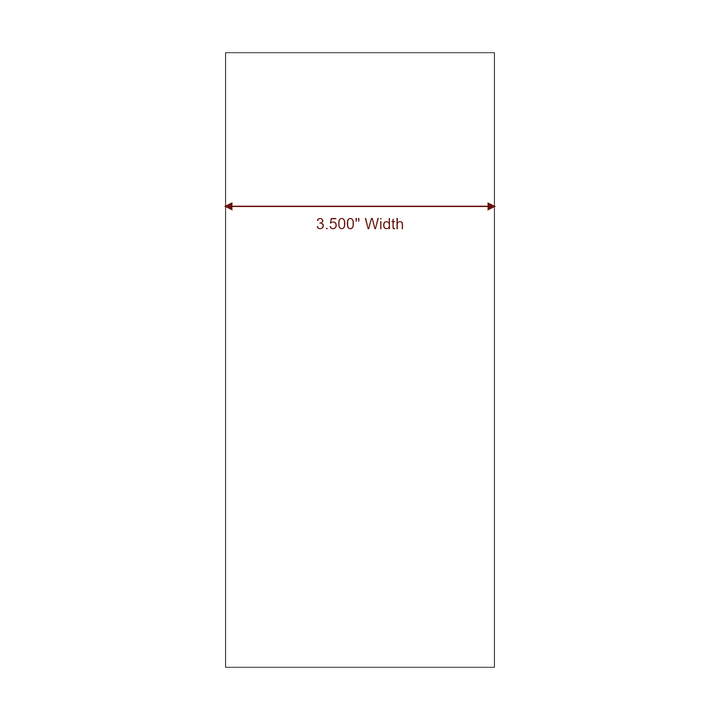3.5" Width Continuous Roll for Epson ColorWorks & Primera Printers; 3.5" Width Continuous Label Diagram