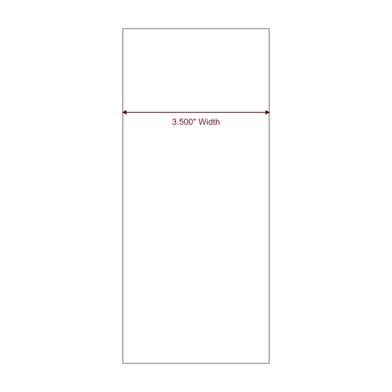 3.5" Width Continuous Inkjet Label Rolls | Fits Epson ColorWorks & Primera - Label Diagram
