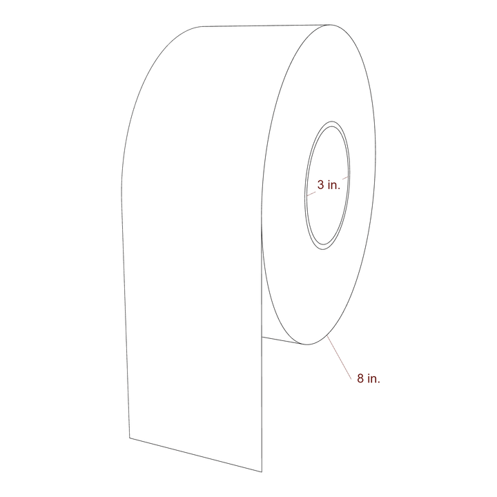 3.5" Width Continuous Inkjet Label Rolls | Fits Epson ColorWorks & Primera
