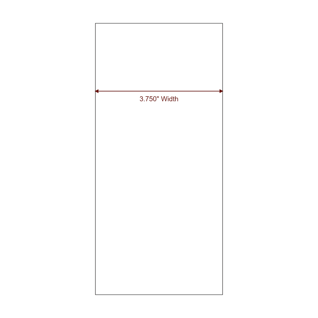 3.75" Width Continuous Roll for Epson ColorWorks & Primera Printers; 3.75" Width Continuous Label Diagram