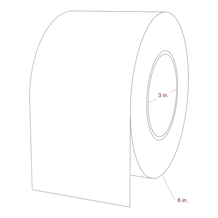 3.75" Width Continuous Inkjet Label Rolls | Fits Epson ColorWorks & Primera
