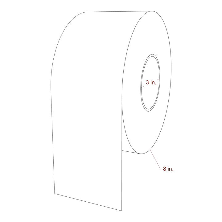 4" Width Continuous Inkjet Label Rolls | Fits Epson ColorWorks & Primera