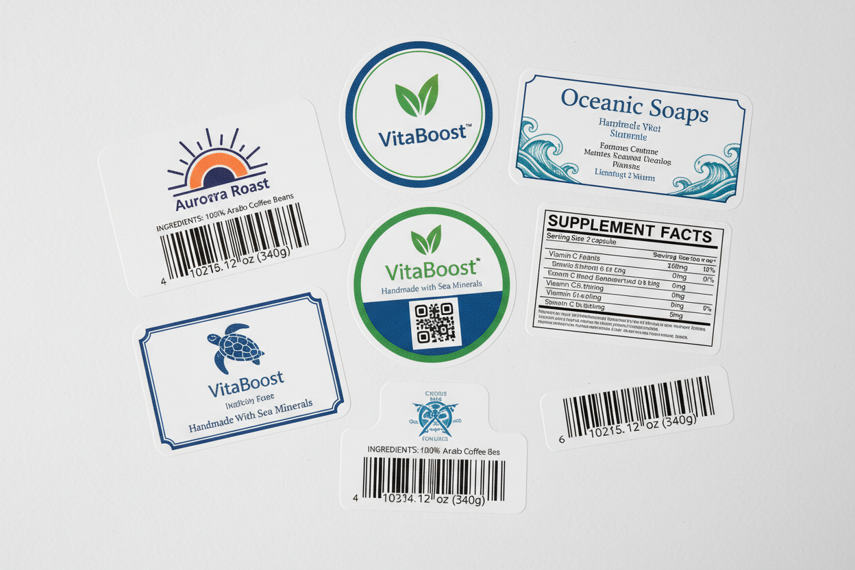 printed product labels