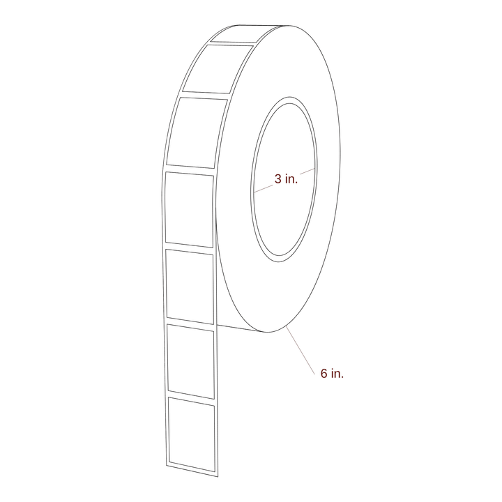 0.938" x 1.25" Inkjet Label Rolls | Fits Primera