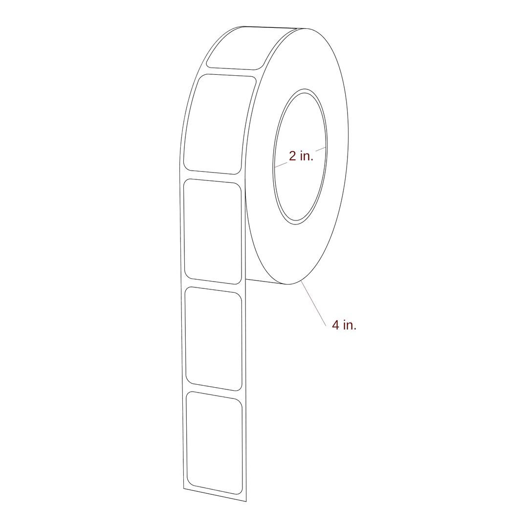 0.938" x 1.5" Rectangle Roll for Primera Printers; 0.938" x 1.5" Rectangle Label Diagram