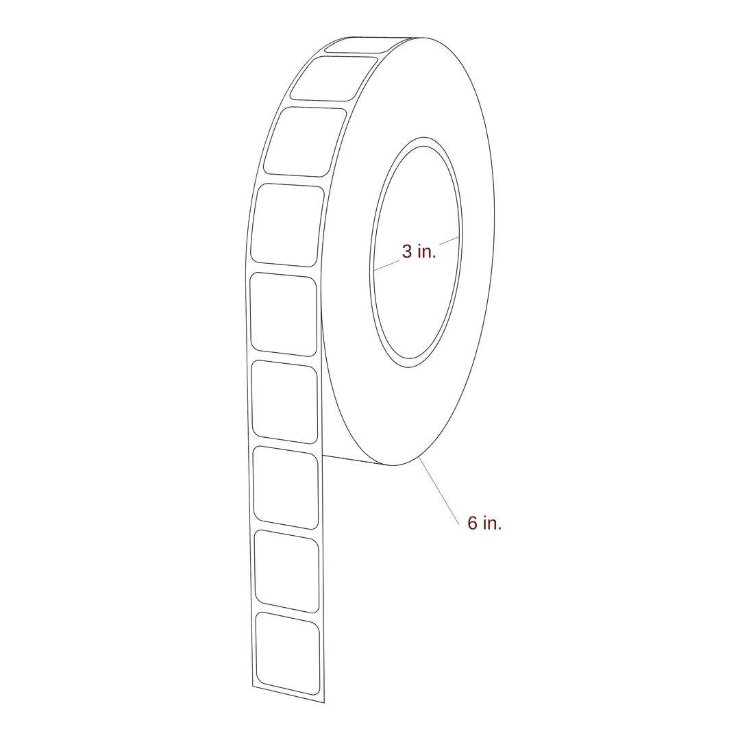 0.938" x 1" Inkjet Label Rolls | Fits Primera