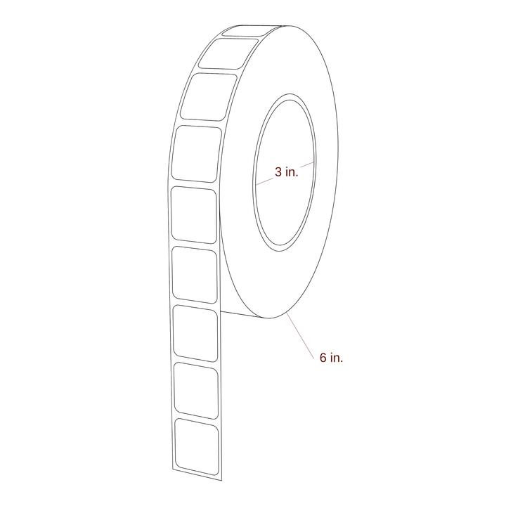 0.938" x 1" Inkjet Label Rolls | Fits Primera