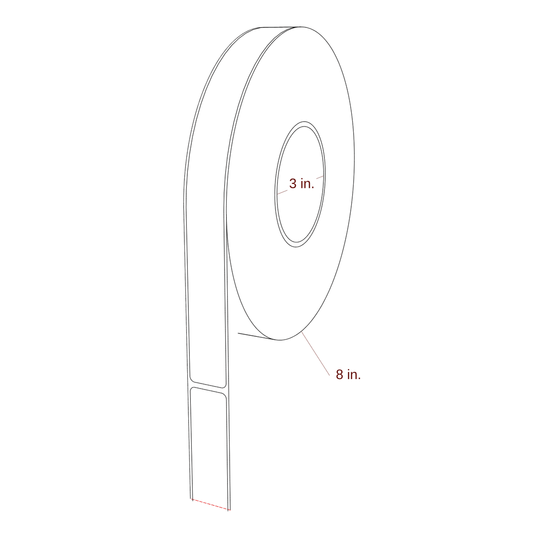 0.938" x 10" Inkjet Label Rolls | Fits Primera