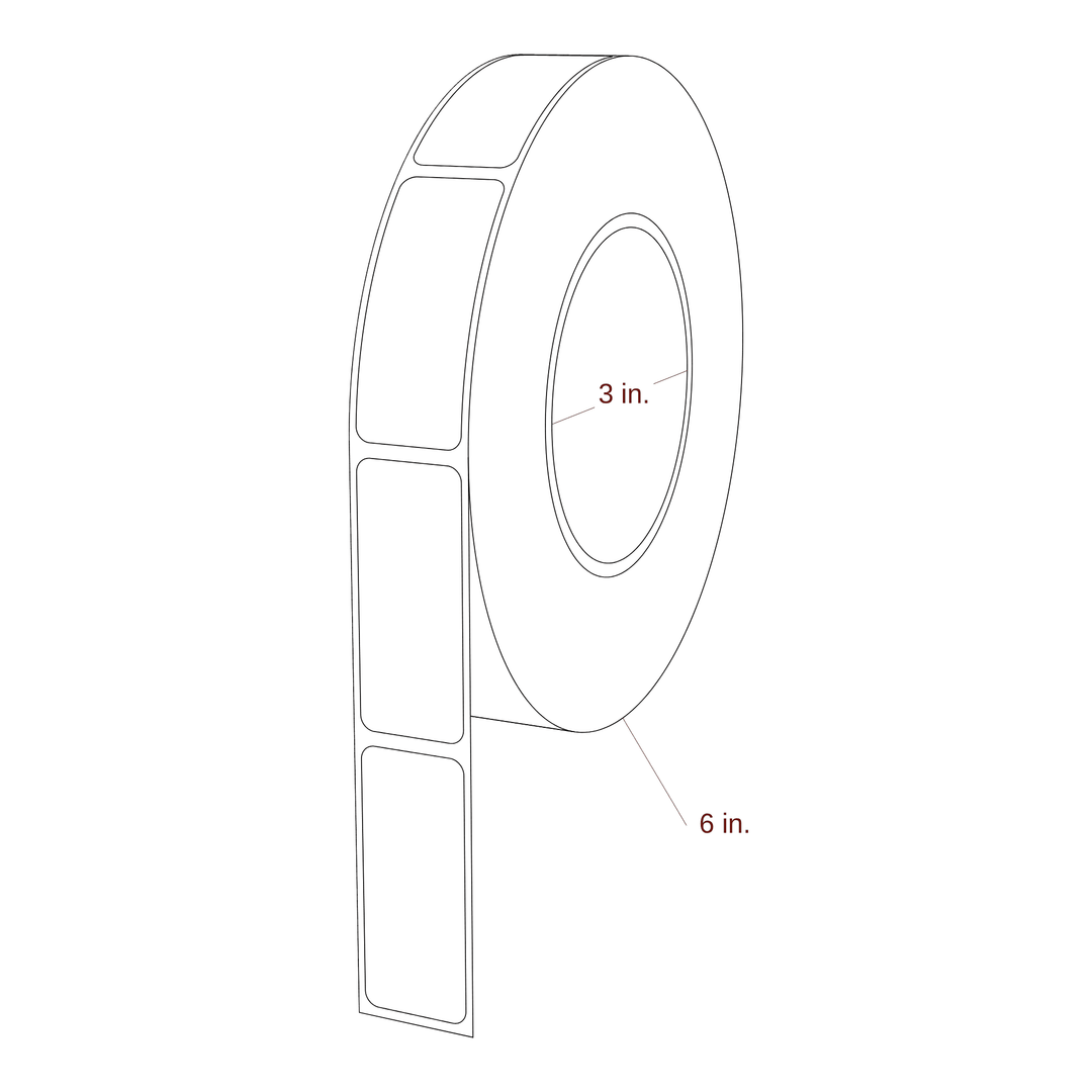 0.938" x 2.25" Inkjet Label Rolls | Fits Primera