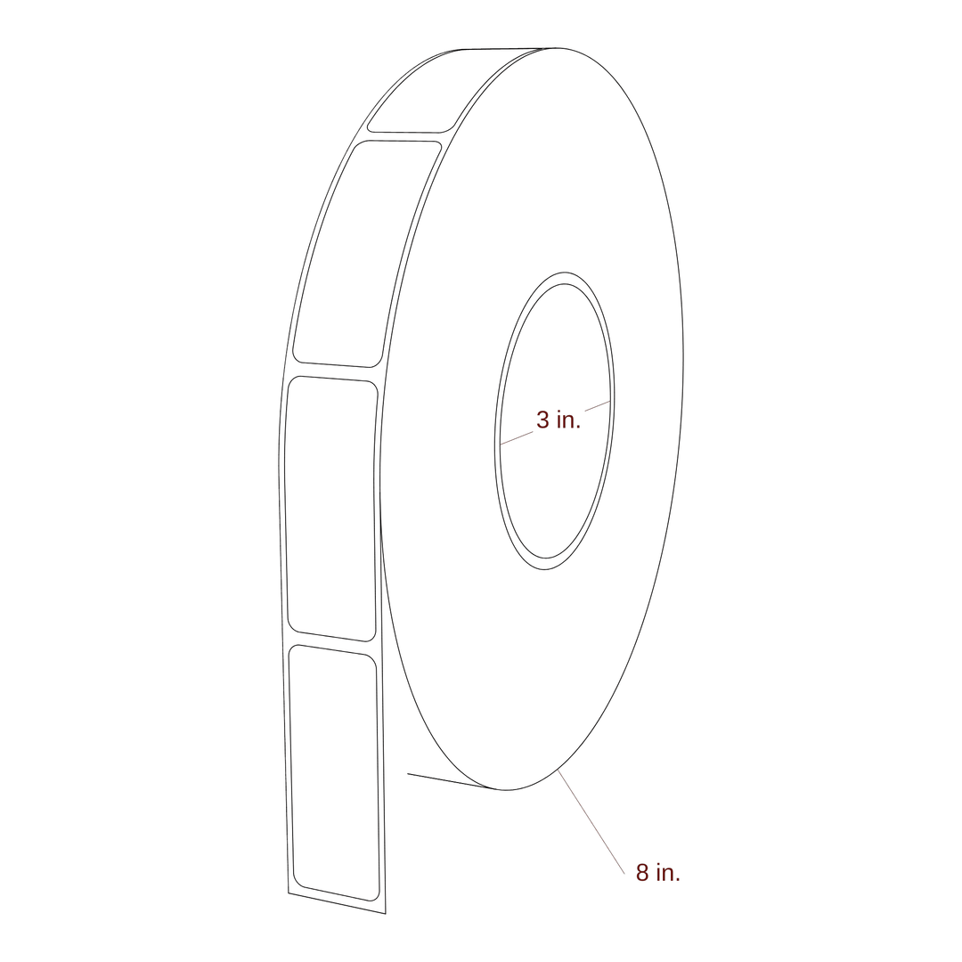 0.938" x 2.4" Inkjet Label Rolls