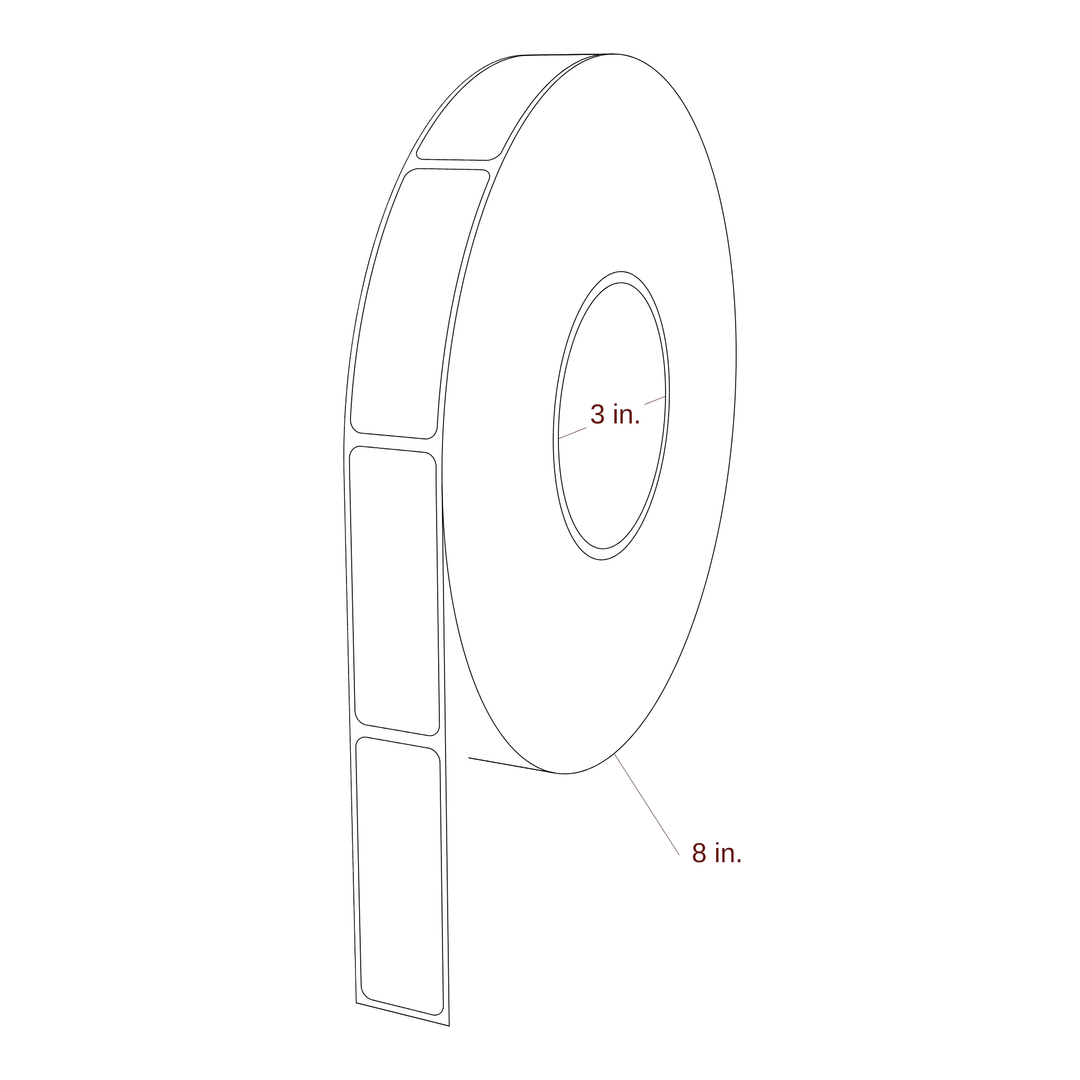 0.938" x 2.75" Inkjet Label Rolls | Fits Primera