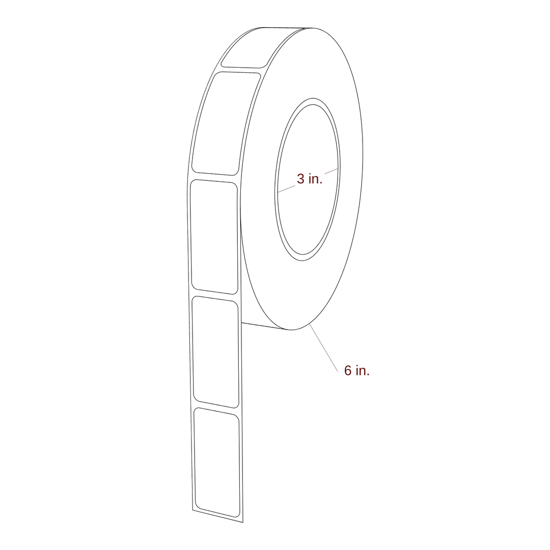 0.938" x 2" Inkjet Label Rolls | Fits Primera