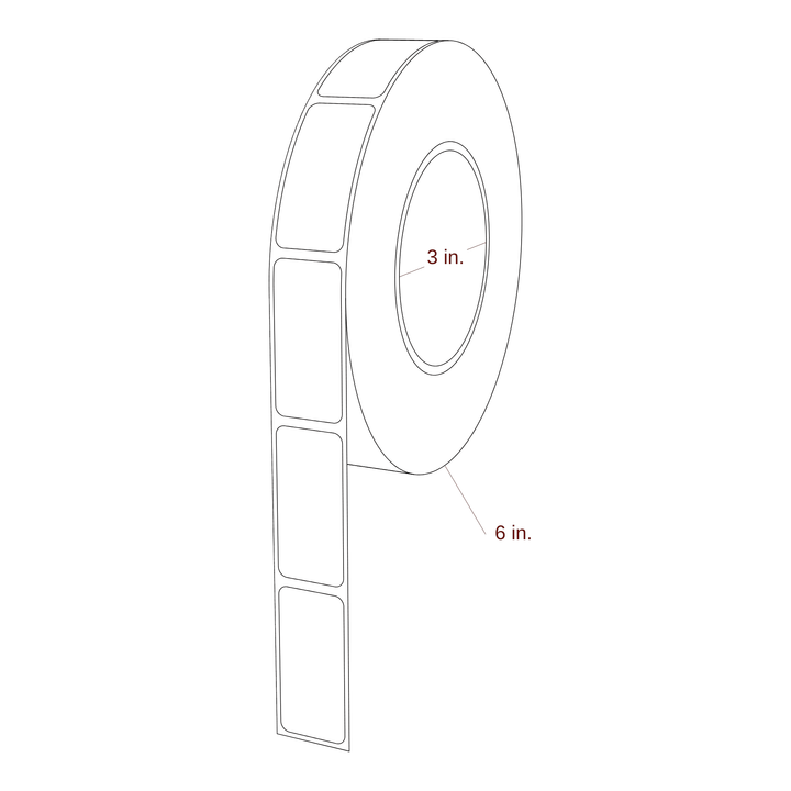 0.938" x 2" Inkjet Label Rolls | Fits Primera