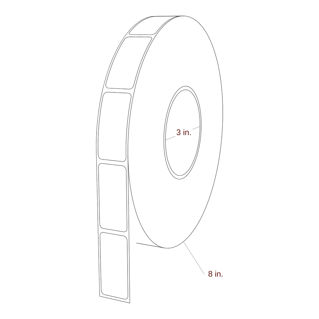 0.938" x 2" Inkjet Label Rolls | Fits Primera