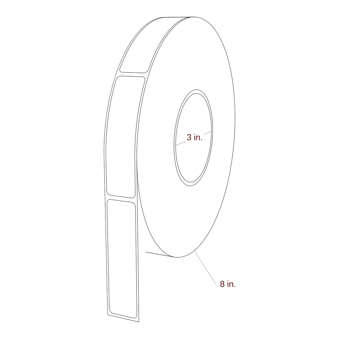 0.938" x 3.5" Inkjet Label Rolls | Fits Primera