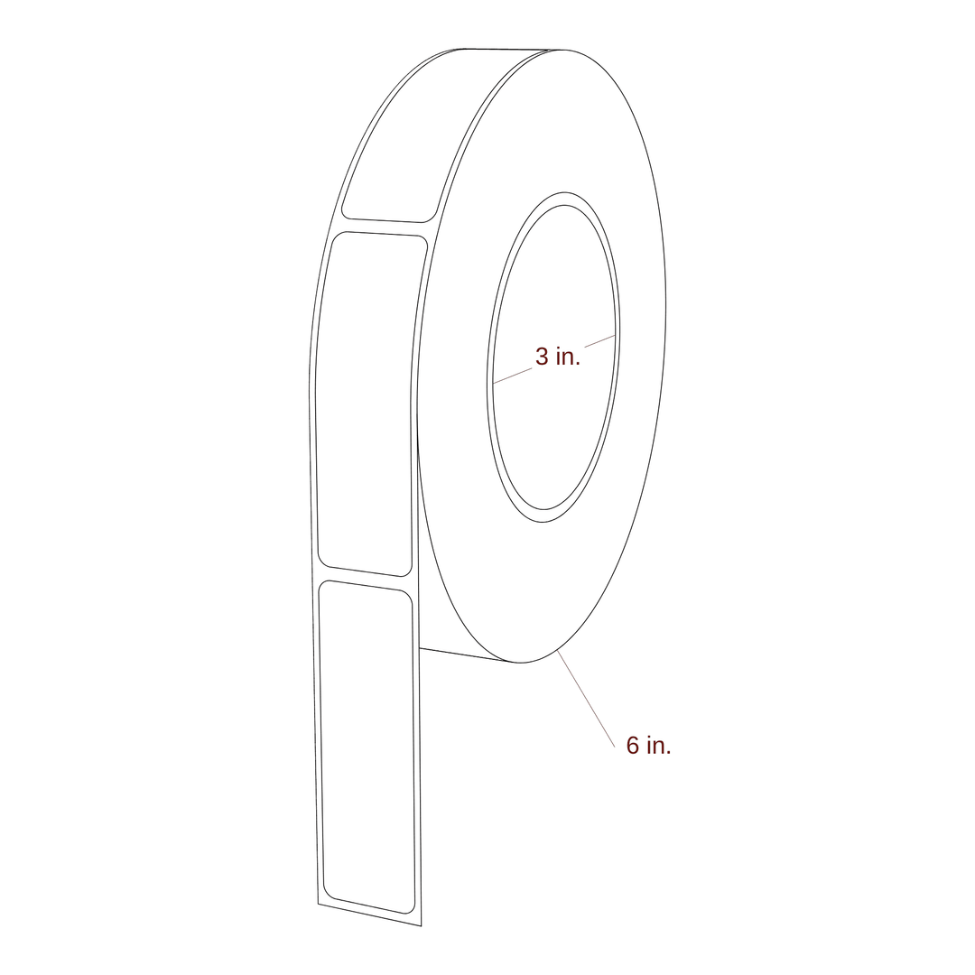 0.938" x 3" Inkjet Label Rolls | Fits Primera