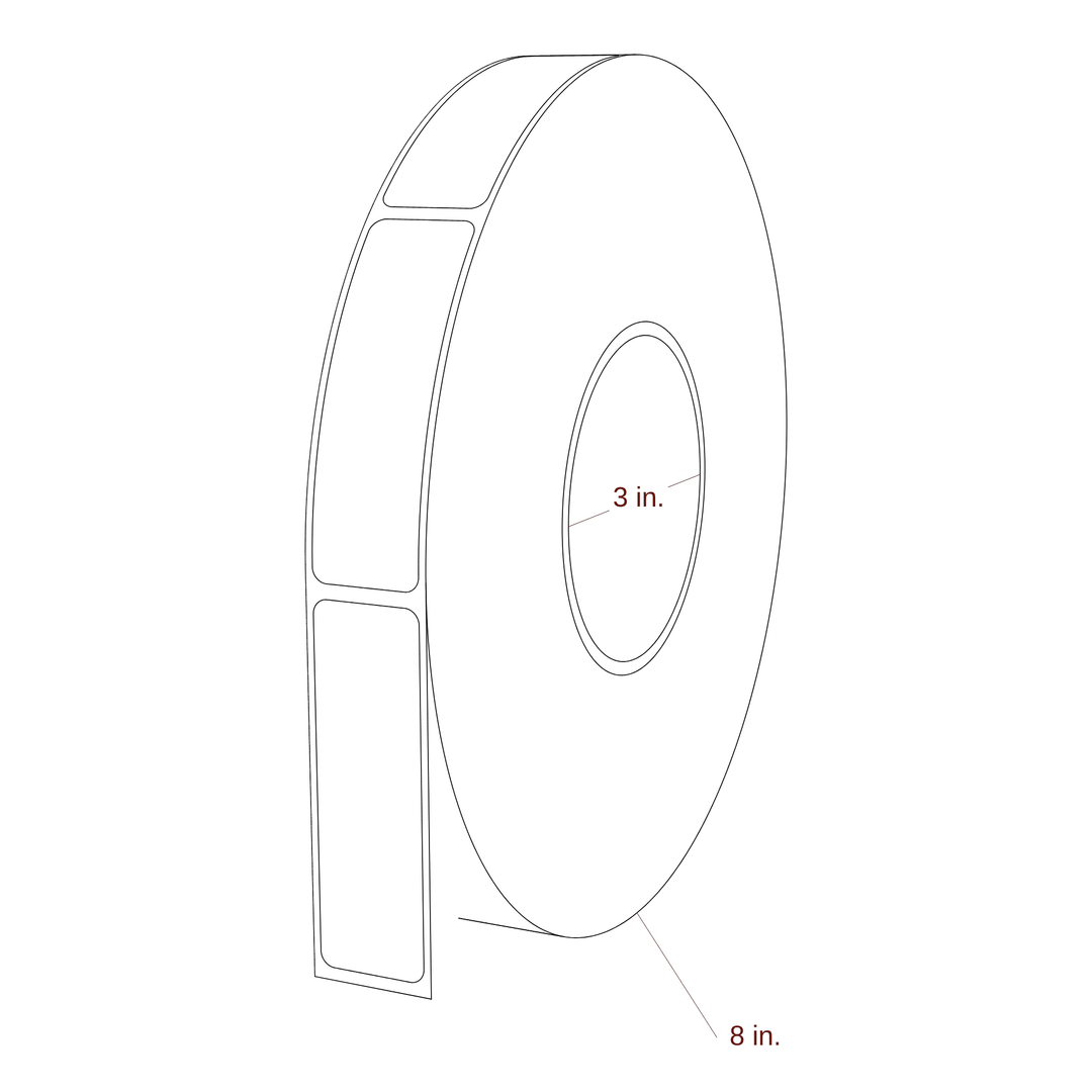 0.938" x 3" Inkjet Label Rolls | Fits Primera
