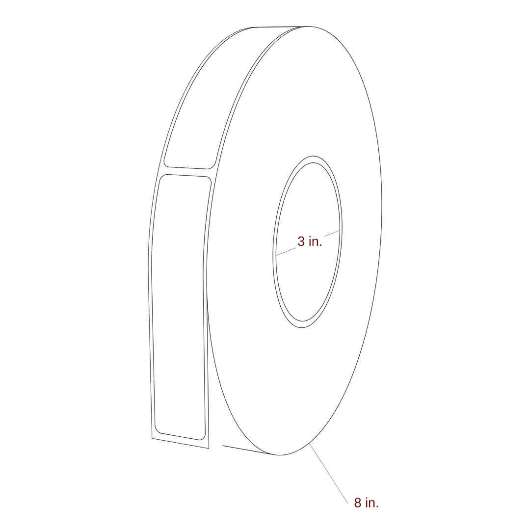 0.938" x 4.25" Inkjet Label Rolls | Fits Primera