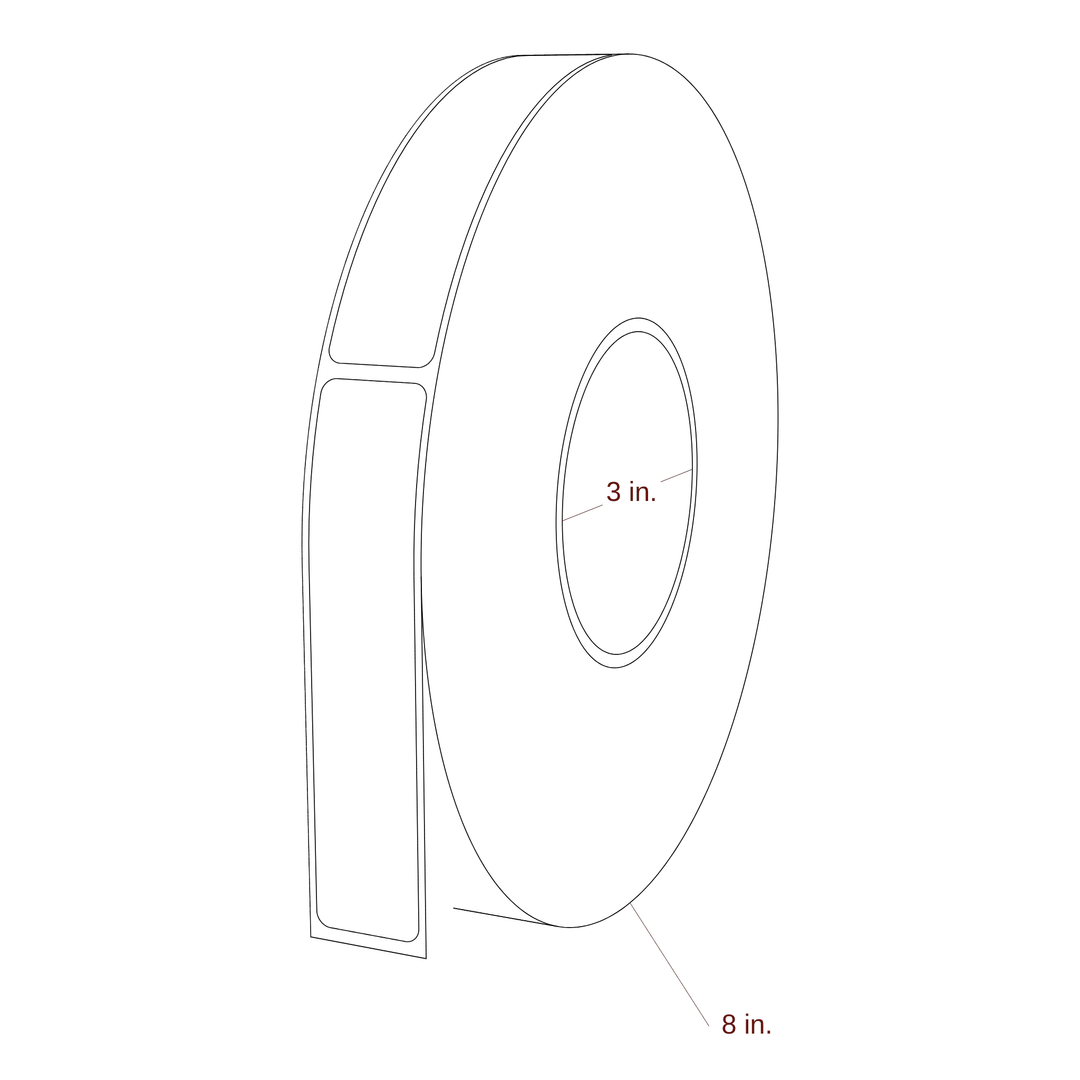 0.938" x 4.4375" Inkjet Label Rolls | Fits Primera