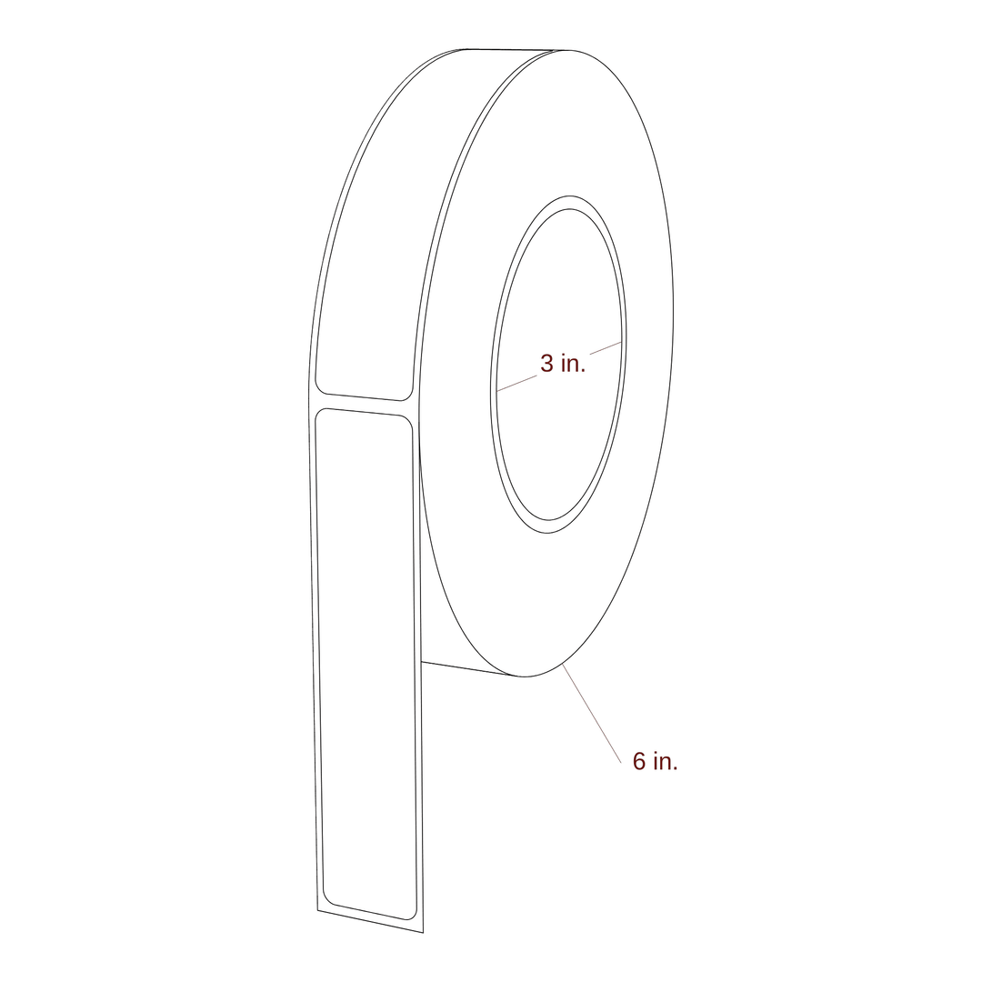 0.938" x 4.5" Inkjet Label Rolls | Fits Primera