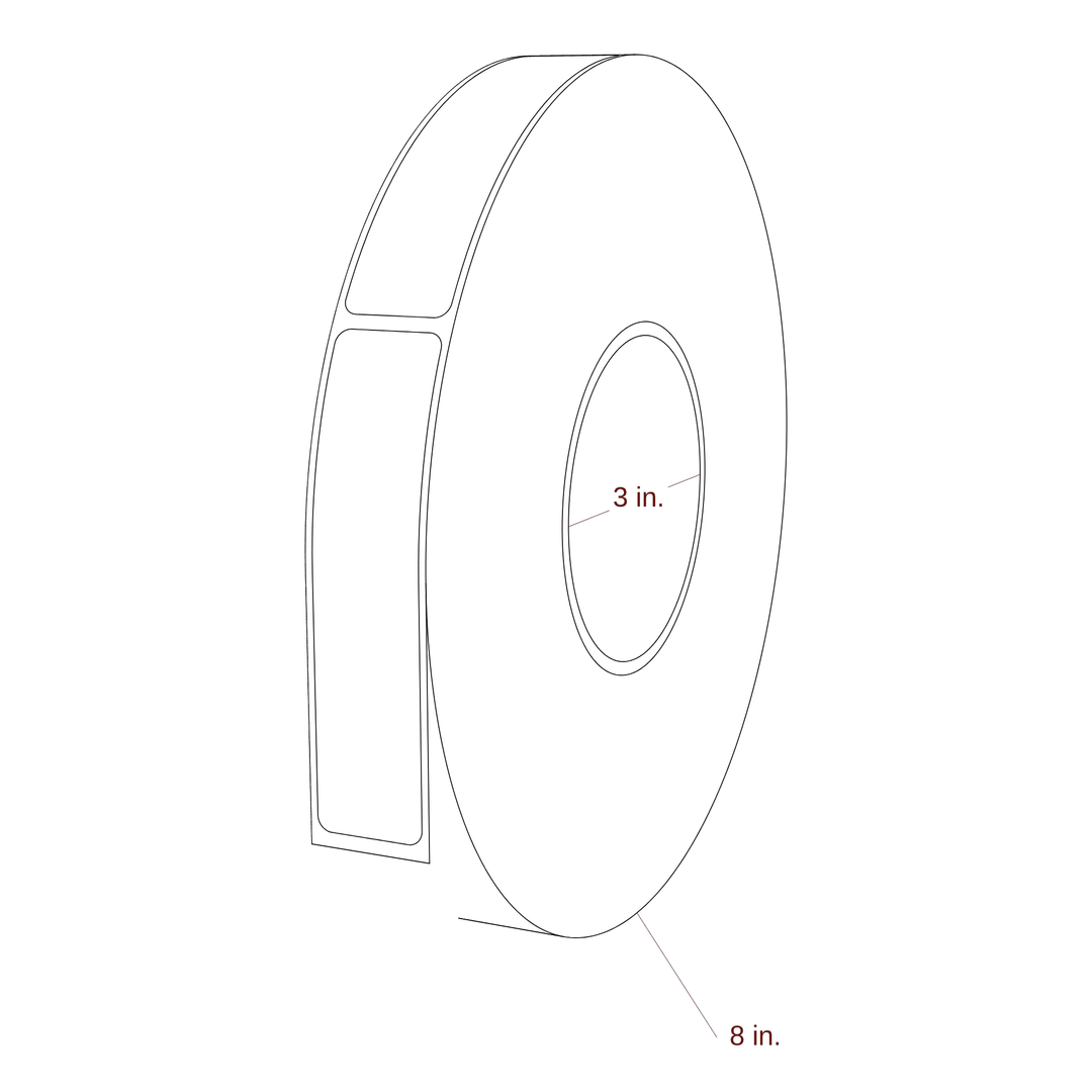 0.938" x 4" Inkjet Label Rolls | Fits Primera