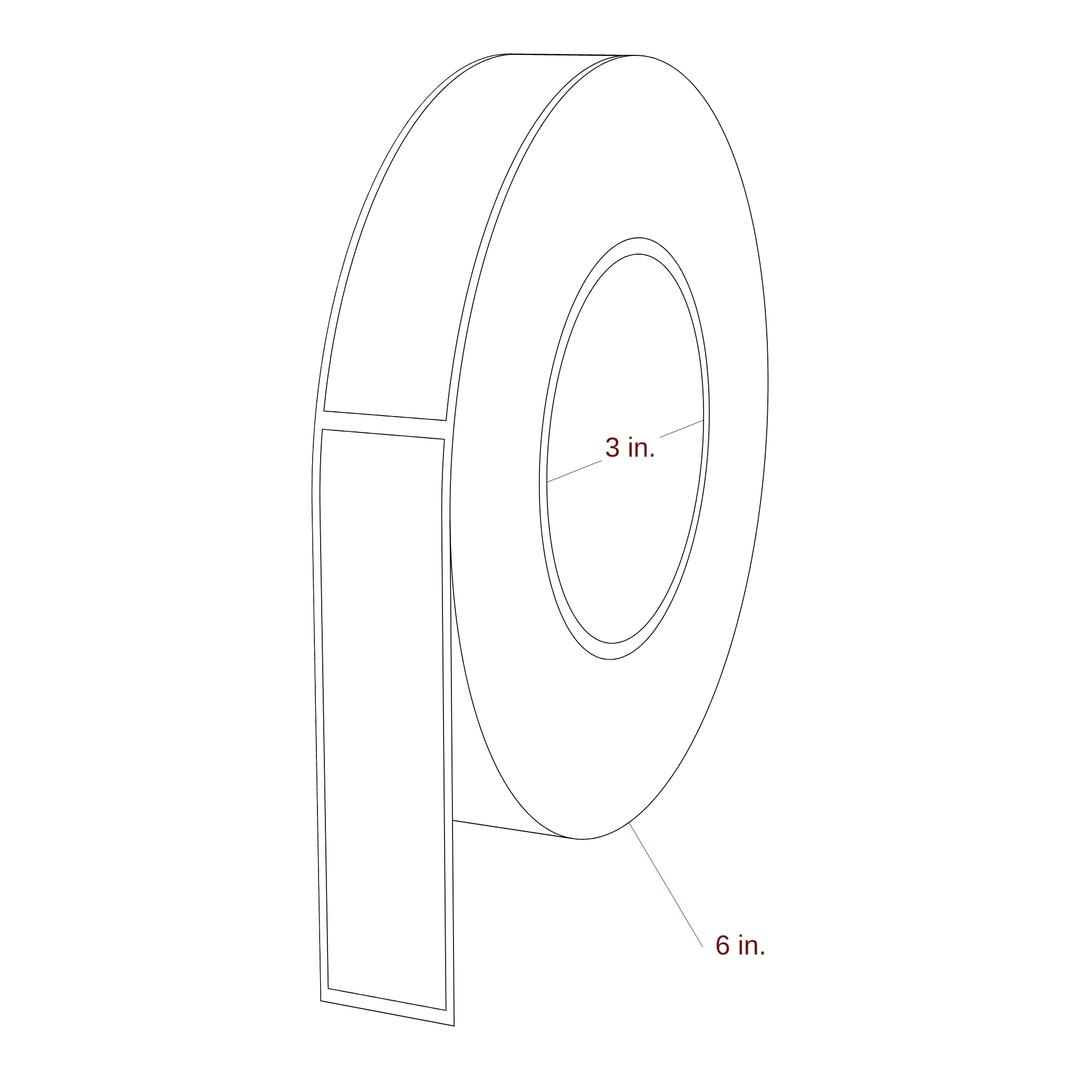 0.938" x 4" Inkjet Label Rolls | Fits Primera