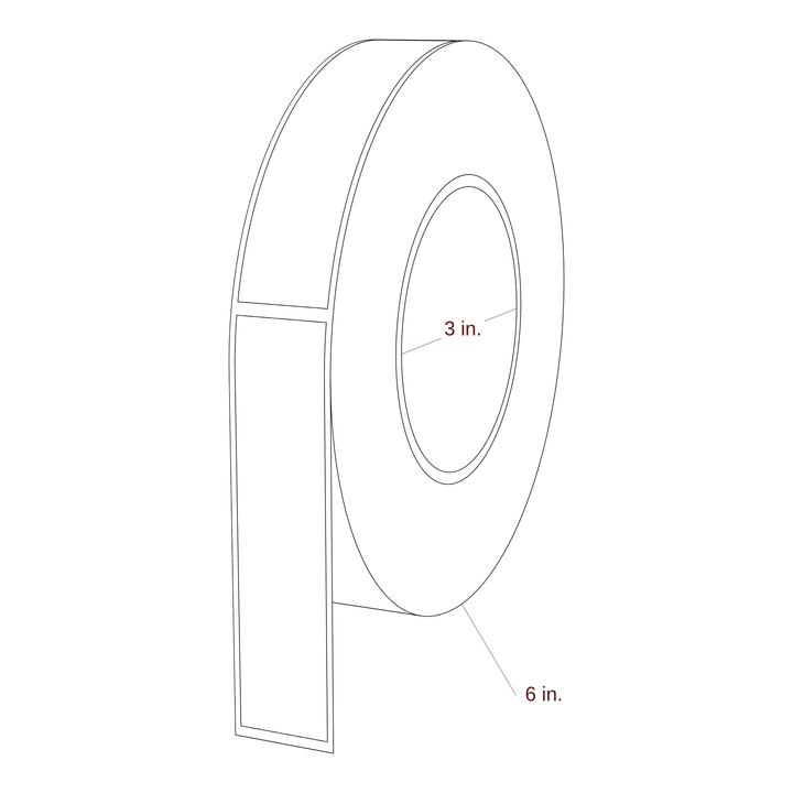 0.938" x 4" Inkjet Label Rolls | Fits Primera
