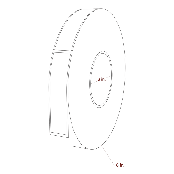 0.938" x 4" Inkjet Label Rolls | Fits Primera
