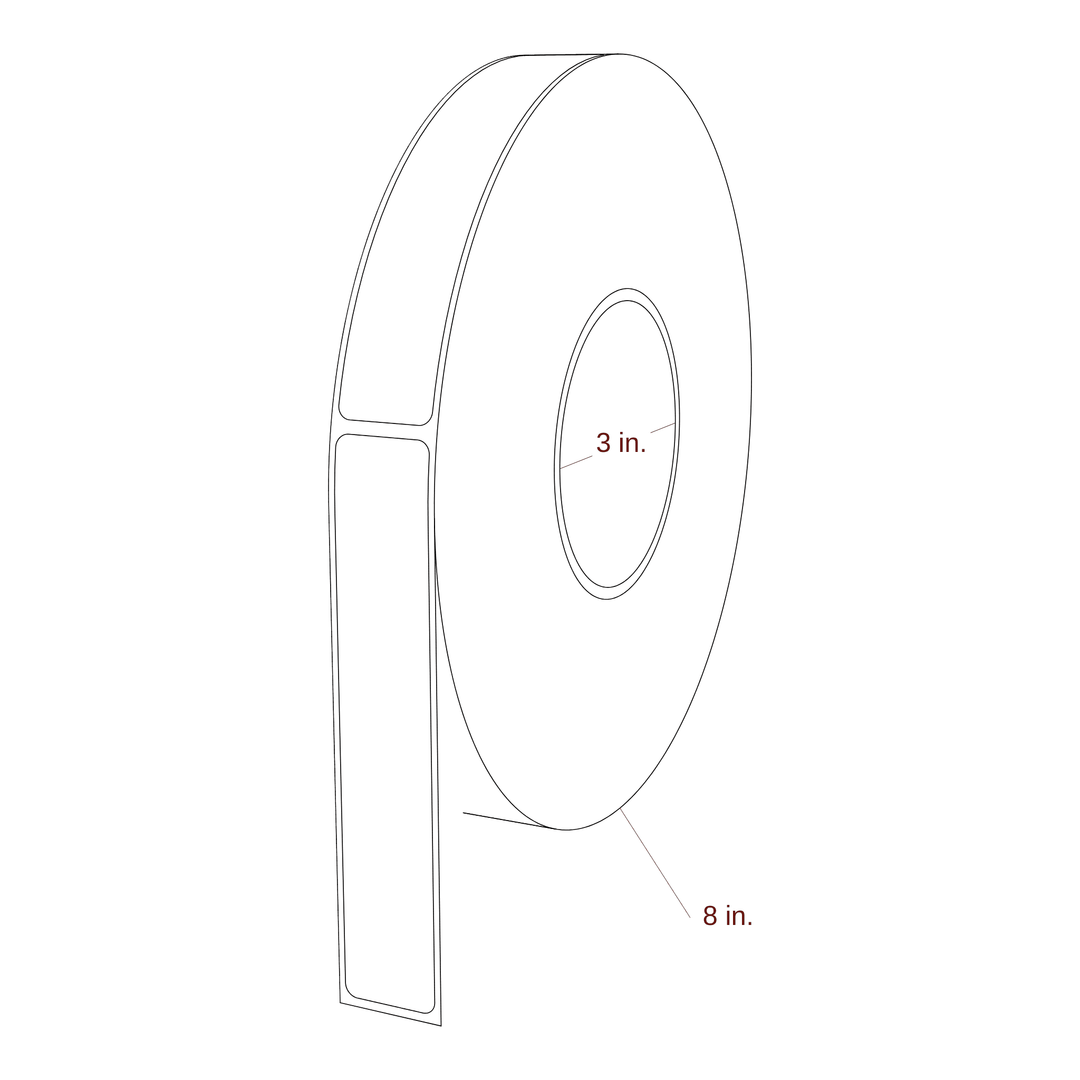 0.938" x 5.25" Inkjet Label Rolls | Fits Primera