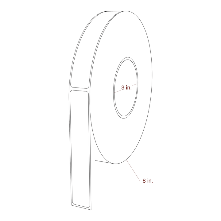 0.938" x 5.4375" Inkjet Label Rolls | Fits Primera