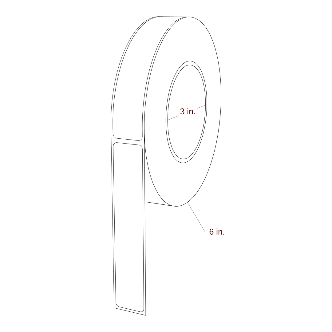 0.938" x 5" Inkjet Label Rolls | Fits Primera