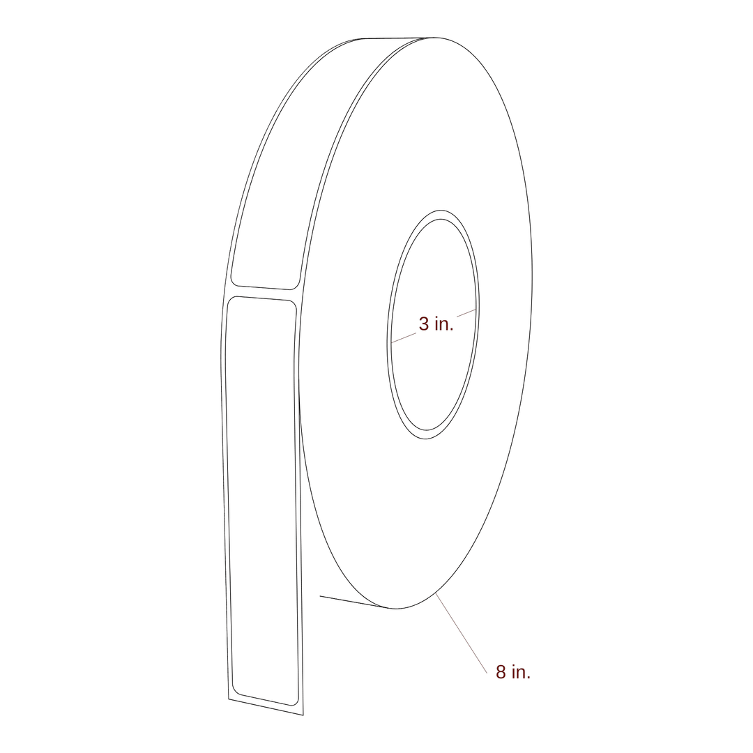 0.938" x 5" Inkjet Label Rolls | Fits Primera