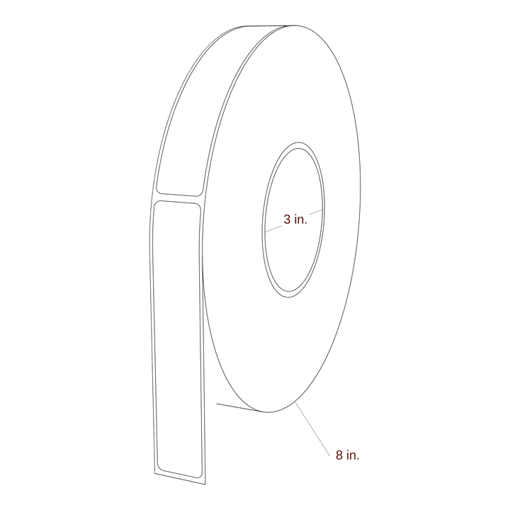 0.938" x 5" Inkjet Label Rolls | Fits Primera