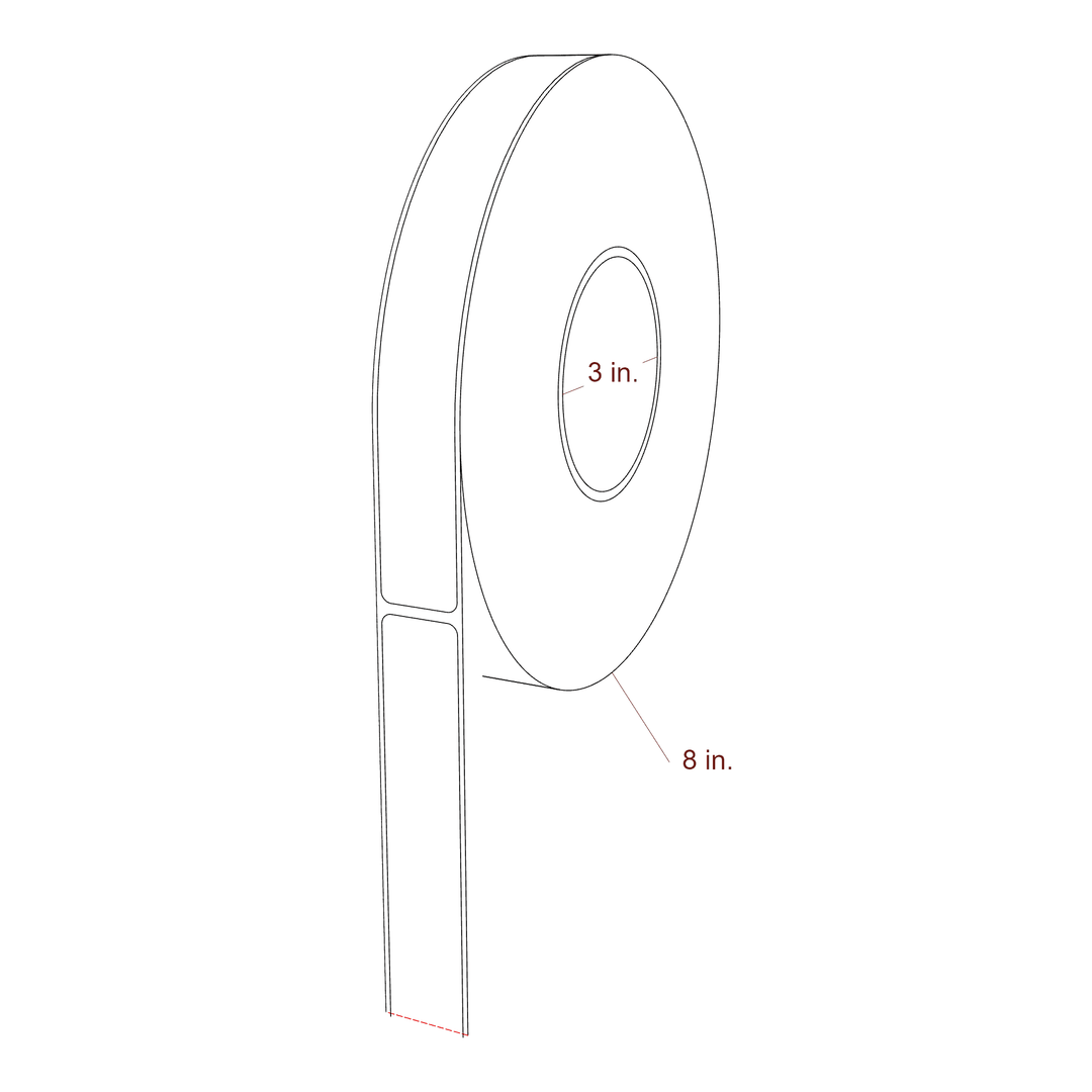 0.95" x 8" Inkjet Label Rolls