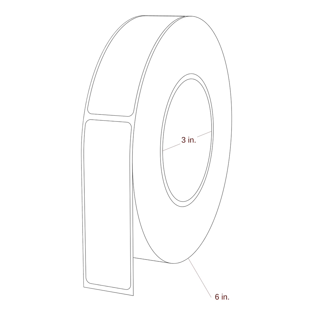 1.125" x 3.6875" Inkjet Label Rolls | Fits Epson ColorWorks & Primera