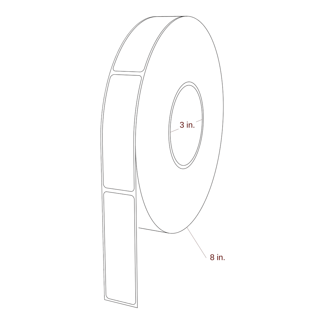1.125" x 3.6875" Inkjet Label Rolls | Fits Epson ColorWorks & Primera