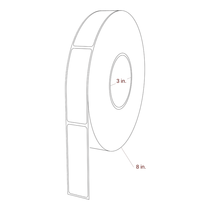 1.125" x 3.6875" Inkjet Label Rolls | Fits Epson ColorWorks & Primera